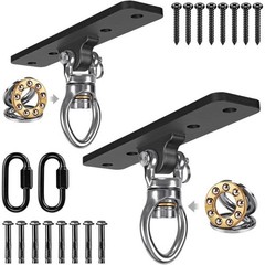 2 Pack Heavy Duty Swing Hangers Swing Set Accessories with Carabiner