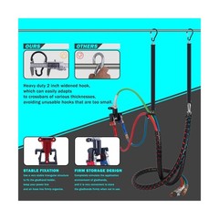 CheeMuii 15FT Semi Truck Air Line Kit with Gladhand Holder and Springs Kit Re…