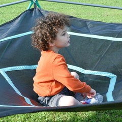 13ft Kids Climbing Dome, Metal Geometric Climber w/ Hammock, UV & Rust Resistant