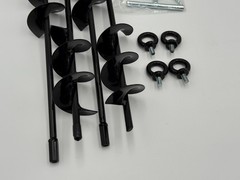 Ground Anchors Heavy Duty, Swing Set Anchor Kit 18 Inch 4 Pack Screw in Earth An