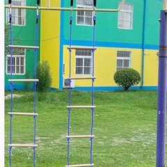 Rope Ladder for Kids, Ninja Warrior Obstacle Course Accessories – Heavy Blue