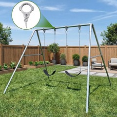 2 Pcs 2-3/8″ Heavy Duty Swing Hangers Set Steel Pipe Hanger Cast Aluminum a F…