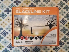 flybold Slackline Kit with Training Line – 57 ft