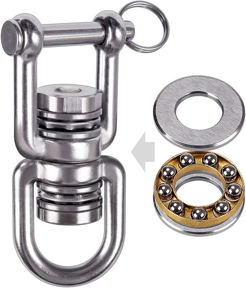 Swing Swivel with 2 Bearing, 360° Rotation, 770 LB Capacity,Rotational Device