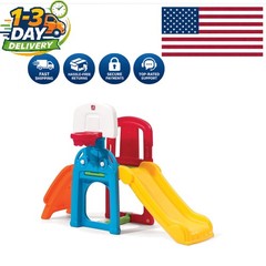 Multi-Activity Kids Playset: Safe Climber, Slide & Basketball Hoop for Ages 2-6
