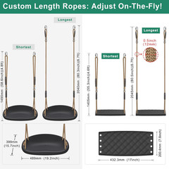 Heavy Duty Swing Set Brackets Including 2 A-Frame Swing Brackets, 4 Swing Leveli