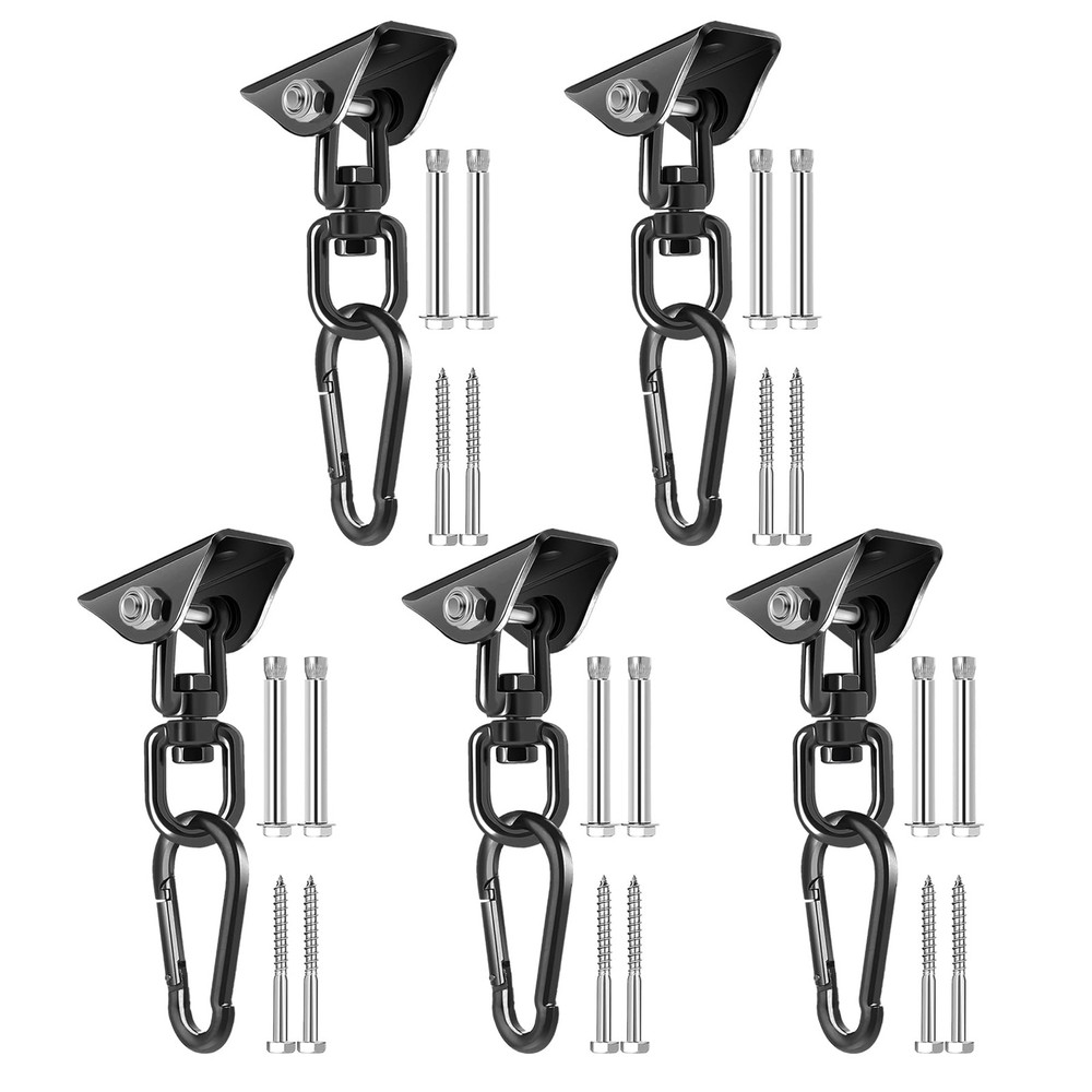 Hammock Hanging Kit, 360° Rotating Heavy Duty Swing Chair Hook 1200 lbs Capac…