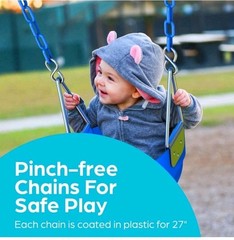 *NEW* Jungle Gym Kingdom Full Bucket Swing Toddler Blue