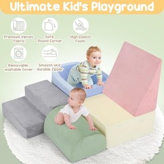 Soft Foam Climbing Blocks for Toddler Kid Baby Climbing Toys Block with Ball Pit