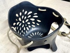 Seleware Heavy-Duty High Back Full Bucket Child Swing Seat Black Elephant Nice!