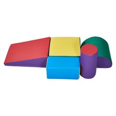 Soft Foam Climbing Blocks Set of 5 for Toddlers, Safe Indoor Play