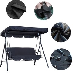 Swing Canopy Top, 3 Seat Outdoor Patio Swing Canopy Cover for Porch Patio Gar…
