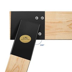 Heavy Duty Swing Set Brackets – 2 Pack A-Frame Mounting Hardware, Black