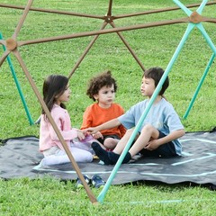13ft Kids Dome Climber for Outdoor Play – 1000LB Rust Resistant Steel w/ Hammock