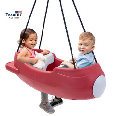 Step2 Rocket Swing for Two, Baby Outdoor Swing, outside Weather-Resistant Rope,