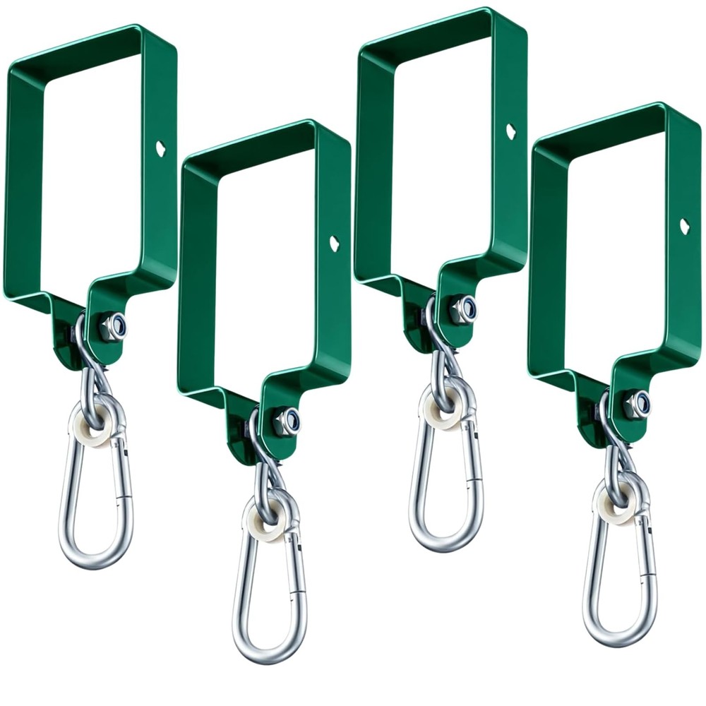 Hi Flame Heavy Duty Steel Swing Hangers for Wooden Sets Includes Snap Hooks. …