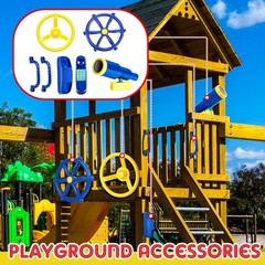 Playground Accessories Backyard Pirate Plastic Ship Playset Plastic Playgroun…