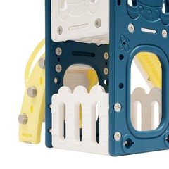 Toddler Slide And Climber Dome Play Set Indoor Outdoor Blue Yellow Kids Toy