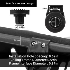 Garden Swing Plastic Fittings 2Pcs,Porch Patio Swing Frame Parts,Outdoor Pati…