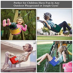 Swing Seat, 30.4 x 6 x 0.27 Inch Yard Swing for Kids & Adults with Metal Red