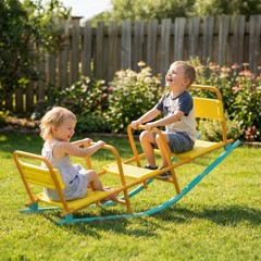 2 in 1 Teeter Totter Seesaw for Kids Age 3-8 for Indoor Outdoor