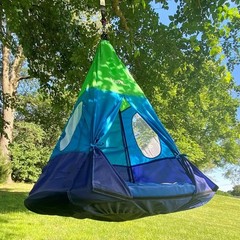 ~ New M & M Outdoor Teepee tree hanging hammock tent swing with Detachable Tent~