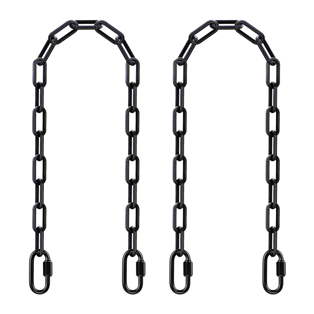2 Pack 40 Inch Hanging Swing Chain with 4 Carabiners, 1000LB Capacity Plastic…