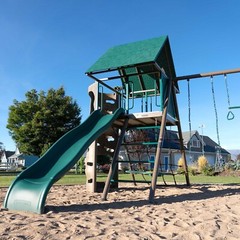 Lifetime 91069 Big Stuff Earthtone Swing Set – Durable Outdoor Play Playground