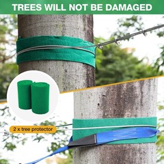 250FT Zipline for Kids and Adults – Up To 400LBS Fast Tighten Zip Line Kits