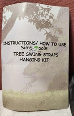 5 FOOT HEAVY DUTY SIMS BABY SWING TREE STRAPS HANGING KIT WITH 2 CARABINERS NEW!