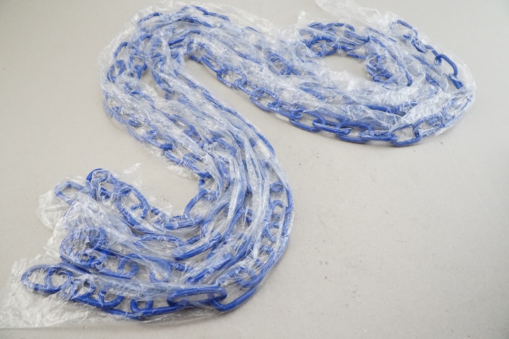 (4) New Genuine PENINSULA WOODEN PLAY SET Blue metal Chains 4′ Feet 3-1/4″ Long
