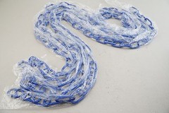 (4) New Genuine PENINSULA WOODEN PLAY SET Blue metal Chains 4′ Feet 3-1/4″ Long