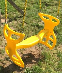 Swingset back to back glider swing, play set double glider,horse swing,PVC,54,GY