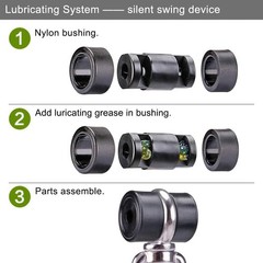 Heavy-Duty 2 Pack Silent Swing Hanger with 1000 LB Capacity for Versatile Use