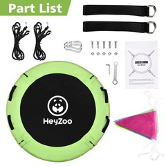 HeyZoo Tree Swing, Saucer Swing 40 Inch for Kids, 900lbs Weight Capacity, wit…