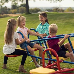 Lifetime Airplane Teeter Totter Ace Flyer 151110 Primary Color Double Play