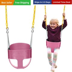 Heavy-Duty High Back Full Bucket Toddler Swing Seat | Coated Chains Fully Ass…