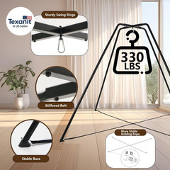 Swing Stand for Kids, 330LBS Heavy Duty Metal Swings Frame for Backyard Indoor,