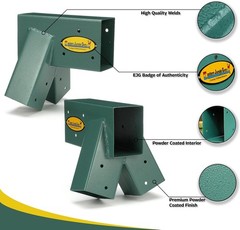 Easy 1-2-3 A-Frame 2 Brackets Swing Set Brackets with All Mounting Hardware, …