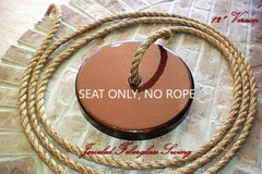 Custom Sparkling Rust Brown Fiberglass Tree Swing Seat (Seat Only) 001FIB-12B