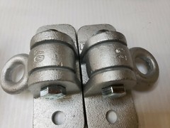 PCQ70121 Swing Set Brackets Heavy Duty Swing Hanger Locking Snap Hooks 2pk.