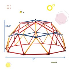6FT Climbing Dome monkey bars Play Ground Outdoor for Kids 3-8 Years
