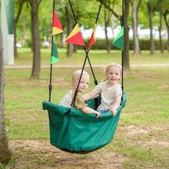 Large Platform 53” RPET Boat-Shaped Swing, Canoe Tree Swing for , Eco-Friend…