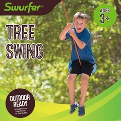 Swurfer Kids Tree Swing: Backyard Swingset. Durable, Weatherproof, Easy Install!