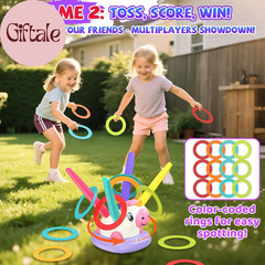 3 in 1 Unicorn Rocket Launcher, Outdoor Indoor Play Set for Kids Ages 3-8 | Foam