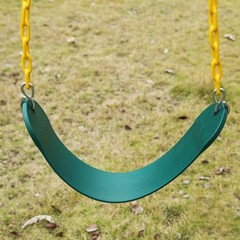 2 asientos de columpio resistentes con cadena de 66″, soportan 250 lb (verdes)