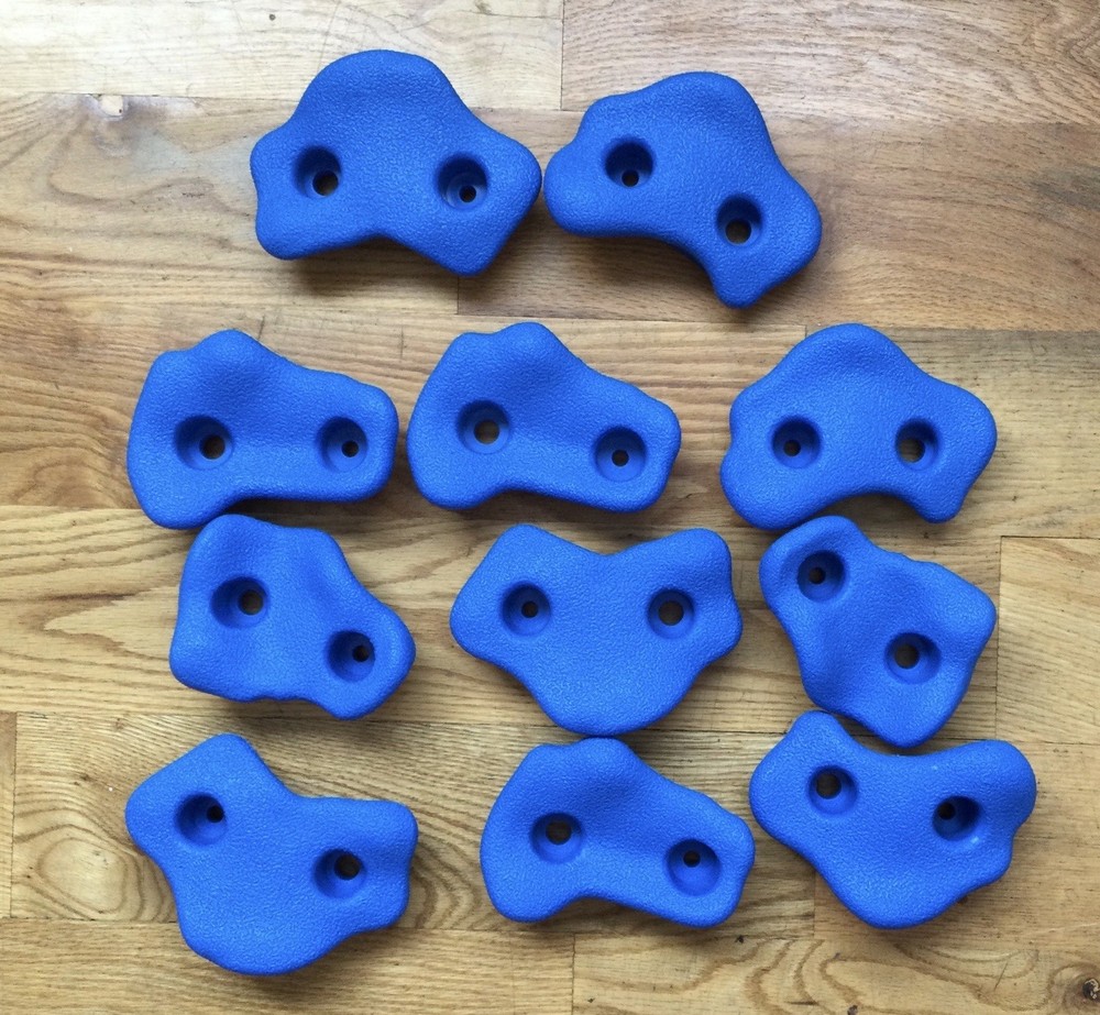 Blue Climbing Wall Rocks