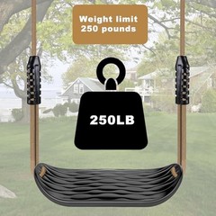 Non-Slip Swing Seat, Plastic Tree Swing Seats for B:black Swing Seat-1pack