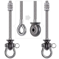 Dolibest Set of 2 Permanent Antirust Stainless 7.67‘’, Silver 7.67” 2 Pack