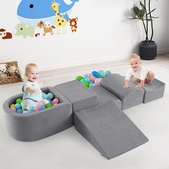 Climbing Toys for Toddlers, Foam Climbing Blocks and Ball Pit for Baby, 5pc K…